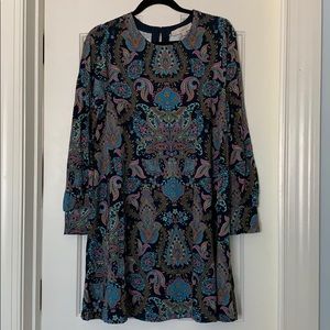 NWT Loft long sleeve swing dress